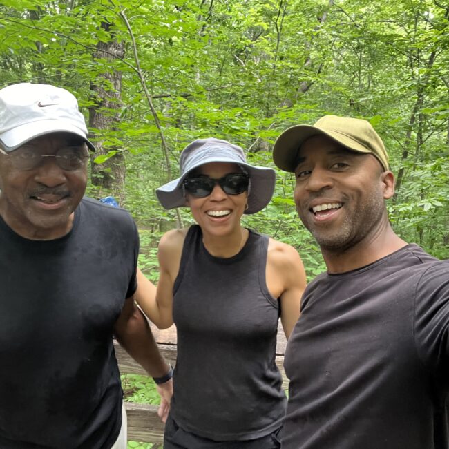 Helen loves hiking so much that she got her dad and big brother to try it.