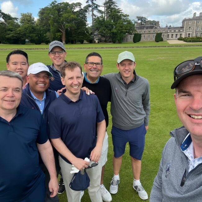 Golf in Ireland with colleagues.