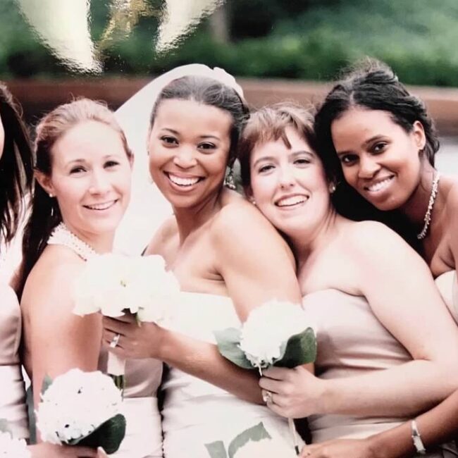 Helen and her bridesmaids.