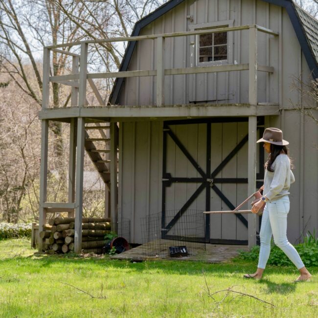 Helen loves taking care of their home upstate.